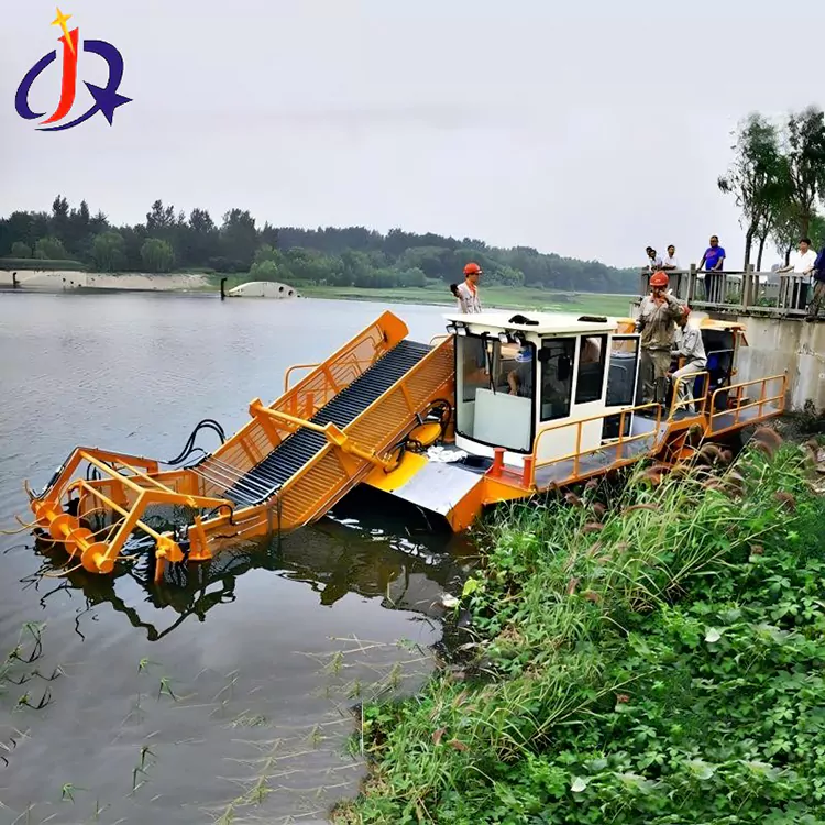 Hyacinth and Duckweed Cutter Boat